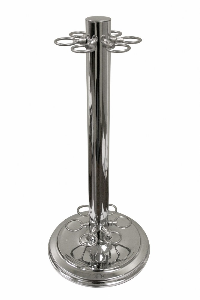 Z-Lite-CSCH-Players - Billiard Cue Stands in Billiard Style - 11 Inches Wide by 26 Inches High   Chrome Finish