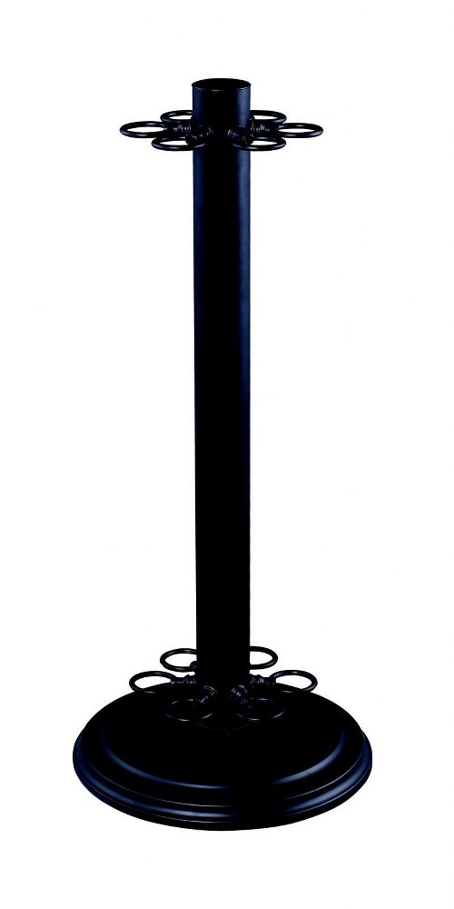 Z-Lite-CSMB-Accessory - Billiard Cue Stands in Metropolitan Style - 11 Inches Wide by 26 Inches High   Matte Black Finish