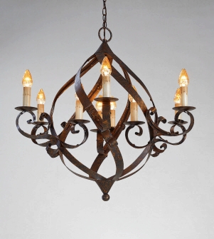 Currey and Company-9528-Gramercy - 9 Light Chandelier   Mayfair Finish