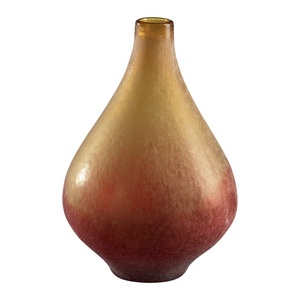 Cyan lighting-01668-Vizio - Medium Vase - 9 Inches Wide by 13.75 Inches High   Yellow/Orange Finish