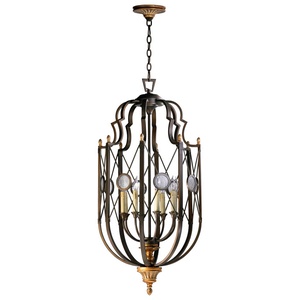 Cyan lighting-04649-san Giorgio - Eight Light Entry - 19.5 Inches Wide by 40 Inches High   Oiled Bronze Finish