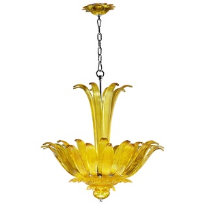 Cyan lighting-04673-Moritz - Four Light Pendant - 26 Inches Wide by 29 Inches High   Yellow Finish