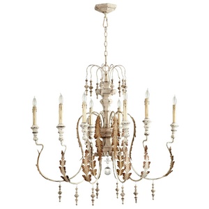 Cyan lighting-05051-Motivo - Eight Light Small Chandelier   Persian White Finish