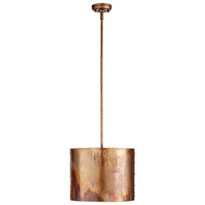 Cyan lighting-05156-Mauviel - One Light small Pendant - 13 Inches Wide by 20.5 Inches High   Copper Finish