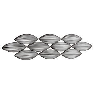 Cyan lighting-05204-Yasha - small Wall Art - 50 Inches Wide by 14 Inches High   Graphite Finish