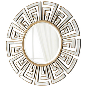 Cyan lighting-05941-Cleopatra - 47 Inch Round Decorative Mirror   Clear/Gold Finish