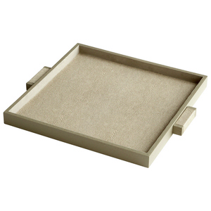 Cyan lighting-06009-Brooklyn - Medium Decorative Tray - 18 Inches Wide by 1.5 Inches High   Shagreen Finish