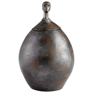 Cyan lighting-06037-9.50 Inch Decorative Large Keep Your Head Up Container   Rustic Finish