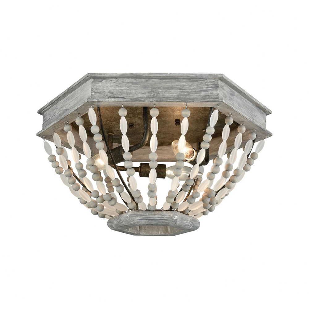 beachy flush mount ceiling light