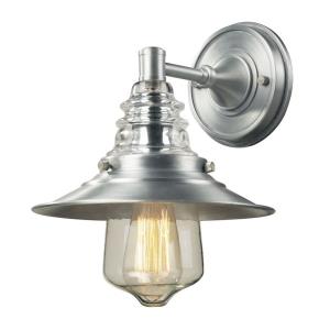 Satin nickel outdoor wall lighting