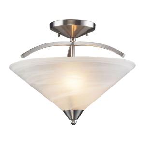 brushed nickel ceiling semi flush mounts