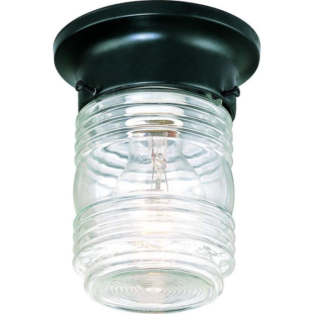 jelly jar flush mount light