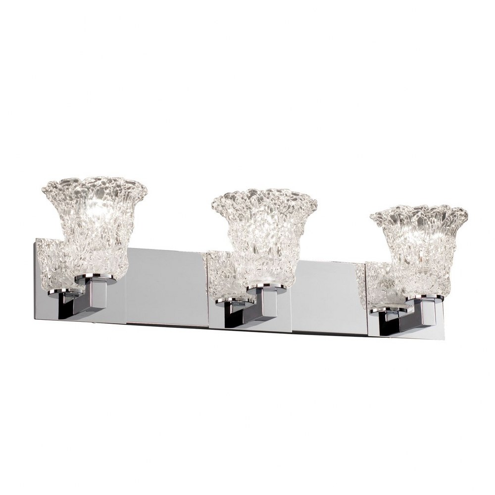 Round Flared Shade Justice Design Group Lighting GLA-8431-20-LACE-CROM-LED1-700 Veneto Luce Polished Chrome LED Regency 1-Light Wall Sconce Lace Round Flared Shade Justice Design Group Lighting GLA-8431-20-LACE-CROM-LED1-700 Veneto Luce Polished Chrome LED Regency 1-Light Wall Sconce Lace