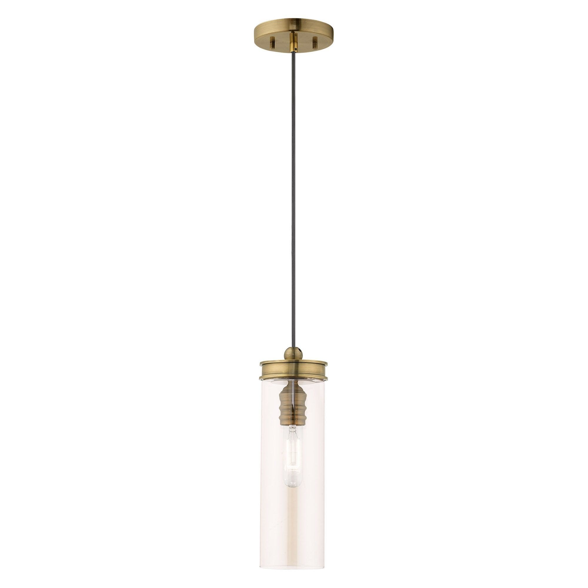 Livex Lighting 41227-01 Art Glass - 1 Light Mini Pendant in Coastal Style - 5.13 - Picture 1 of 5