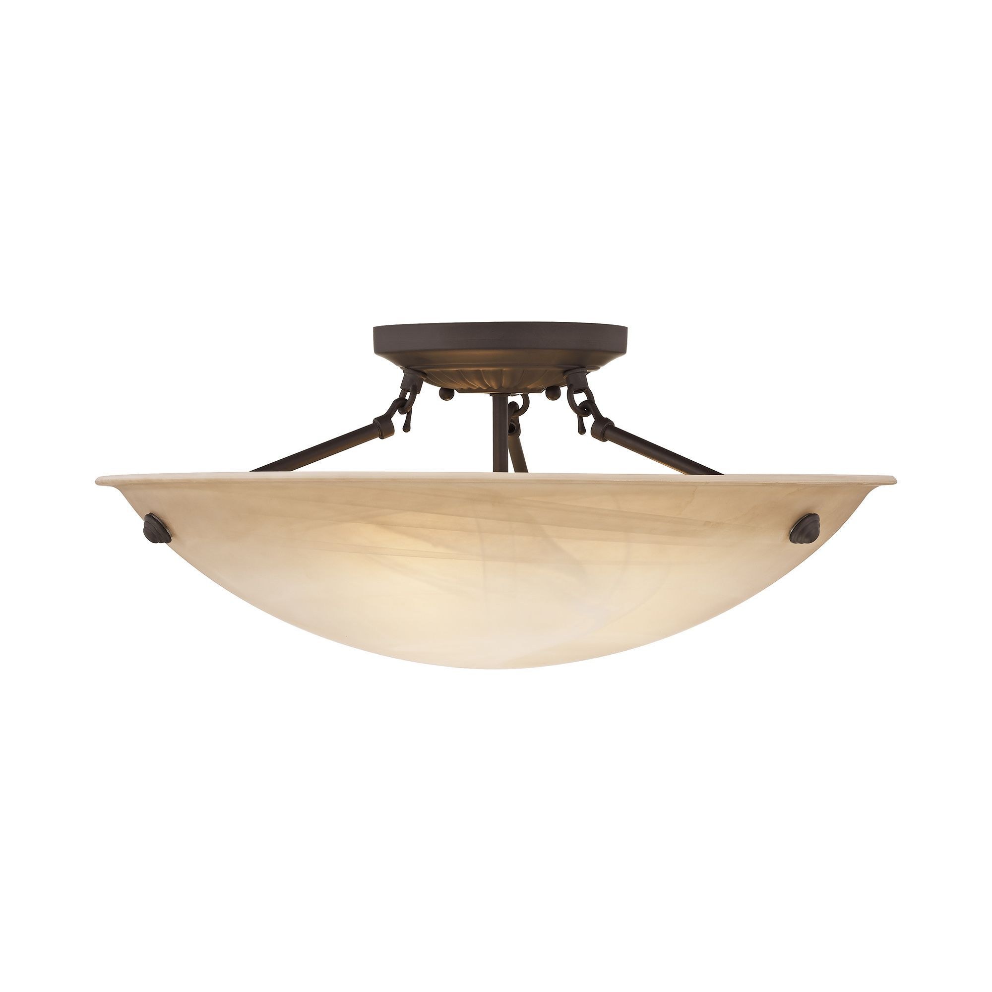 Livex Lighting 5626-07 Oasis - 3 Light Semi-Flush Mount in Contemporary Style -