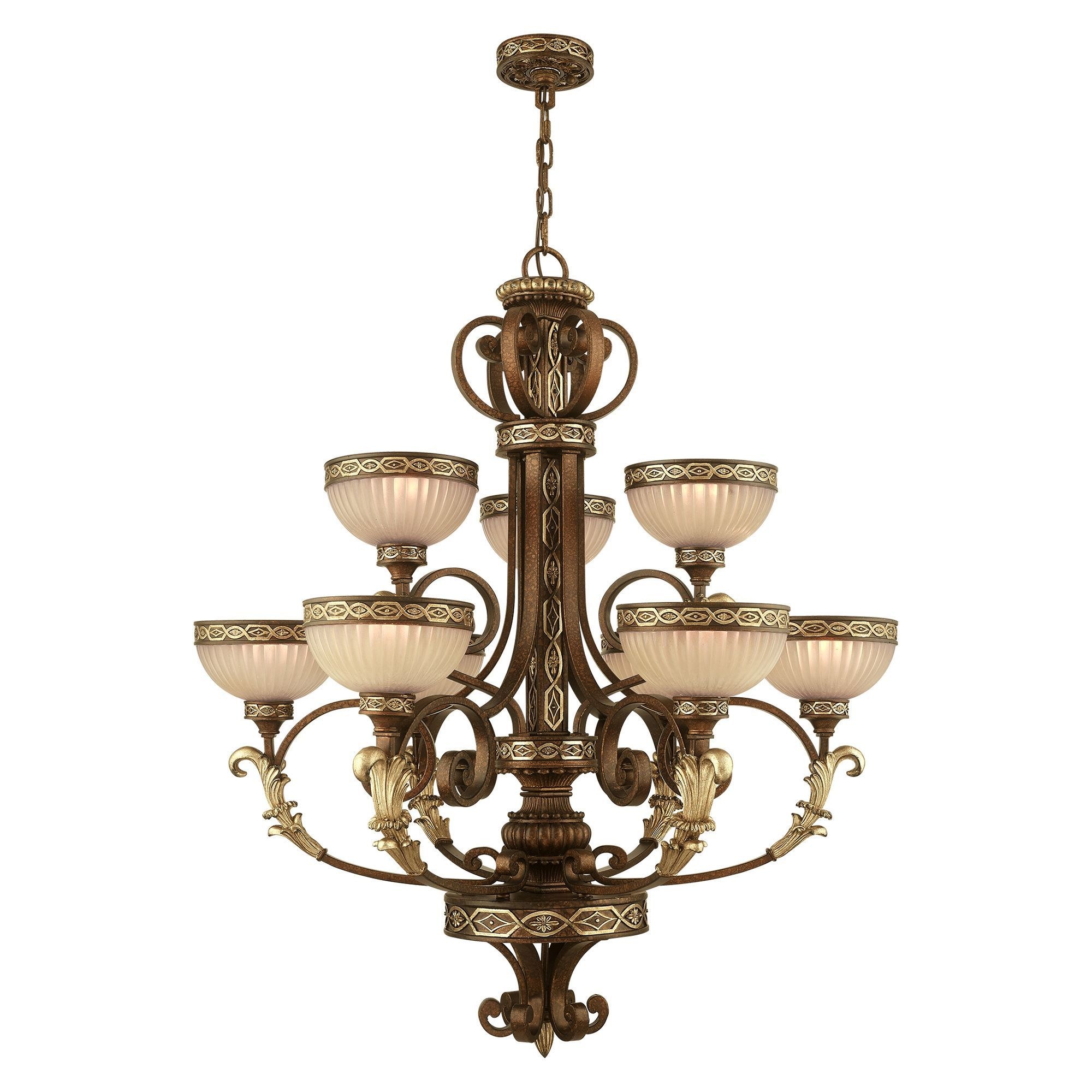Used Livex Lighting 8529-64 Seville - 9 Light Chandelier in French Country Style