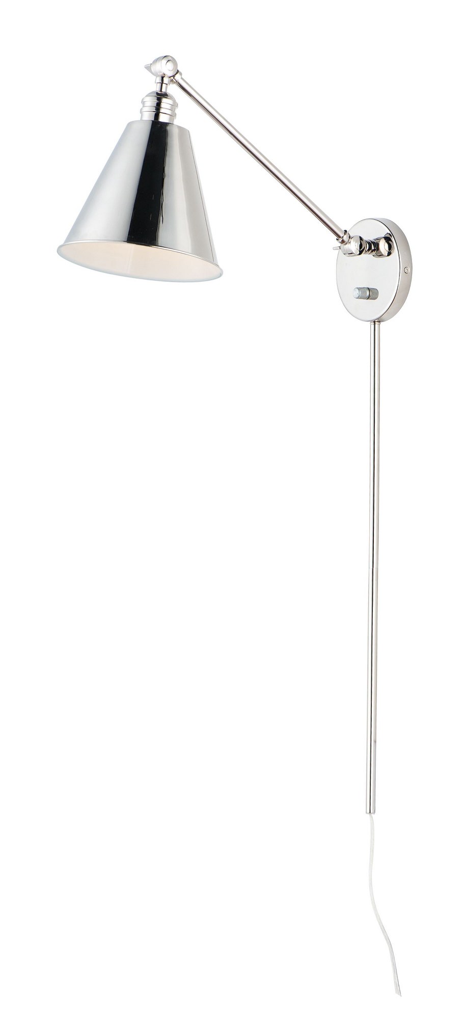 Used Maxim Lighting 12222PN Library-One Light Wall Sconce-8 Inches wide by 32.25