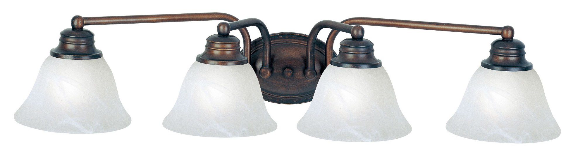 Maxim Lighting 2689MROI Malaga-4 Light Bath Vanity in Transitional style-29 - Picture 1 of 4