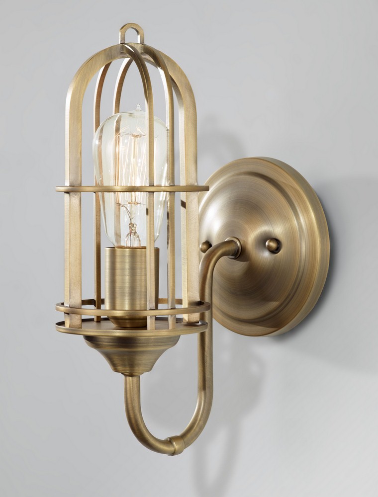 Murray Feiss Victorian Style Double Light Solid Brass and Alabaster Wall Sconce