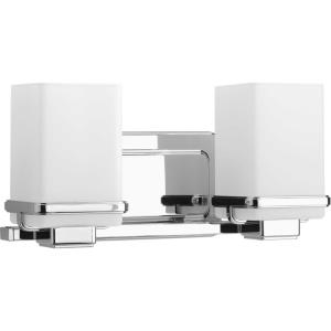 Metric - 2 Light in Coastal style - 13 Inches wide by 6.5 Inches high