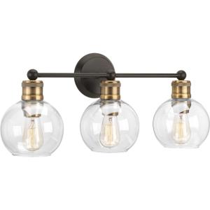 Hansford - 3 Light - Sphere Shade in Coastal style - 24.5 Inches wide by 10.88 Inches high