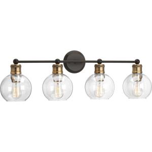 Hansford - 4 Light - Sphere Shade in Coastal style - 33.5 Inches wide by 10.88 Inches high