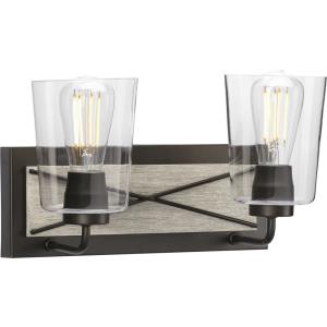 Briarwood - 2 Light - Cylinder Shade in Coastal style - 14.75 Inches wide by 8.25 Inches high