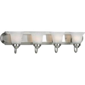 Alabaster Glass - 30 Inch Width - 4 Light - Line Voltage - Damp Rated