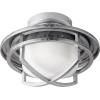 1904-9 - 18W 1 LED Caged White Glass Light Kit - Galvanized Finish
