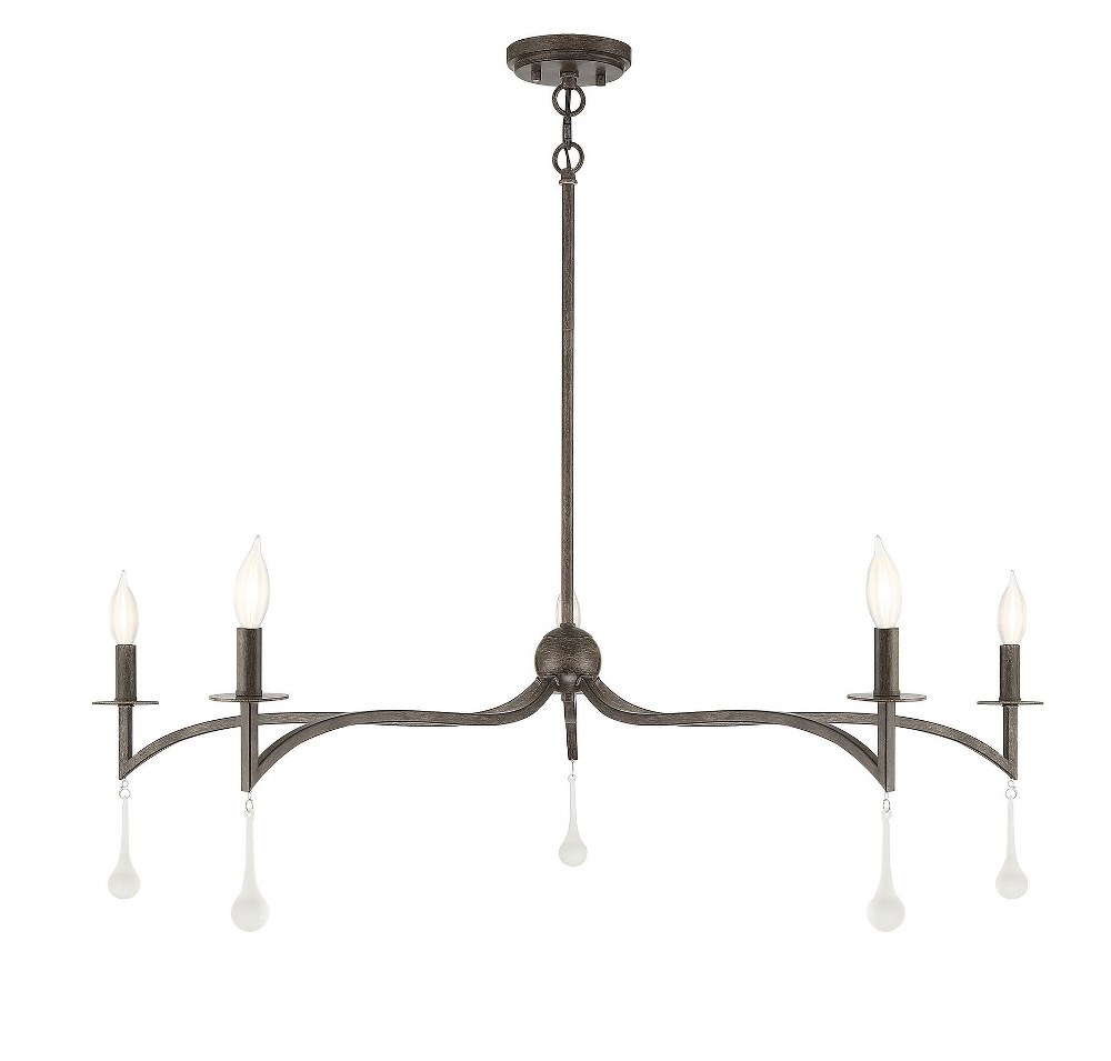 Savoy House 1-1099-5-183 5 Light Chandelier-12 inches tall by 43 inches