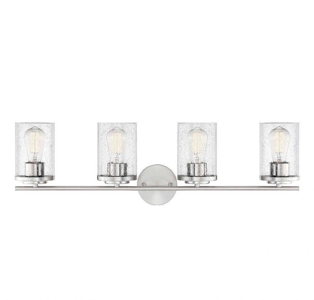 Savoy House 8-8020-4-11 4 Light Bath Vanity-Transitional Style with Modern and