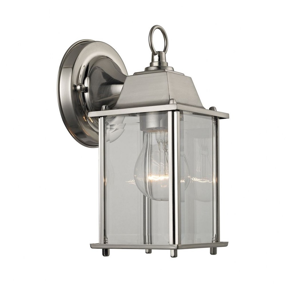 nickel exterior wall light