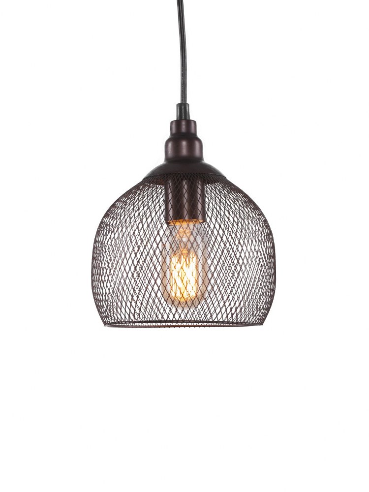 Toltec Lighting 1802-BRZ-AT14 Plexus - 1 Light Pendant-7.75 Inches Tall and 7.25