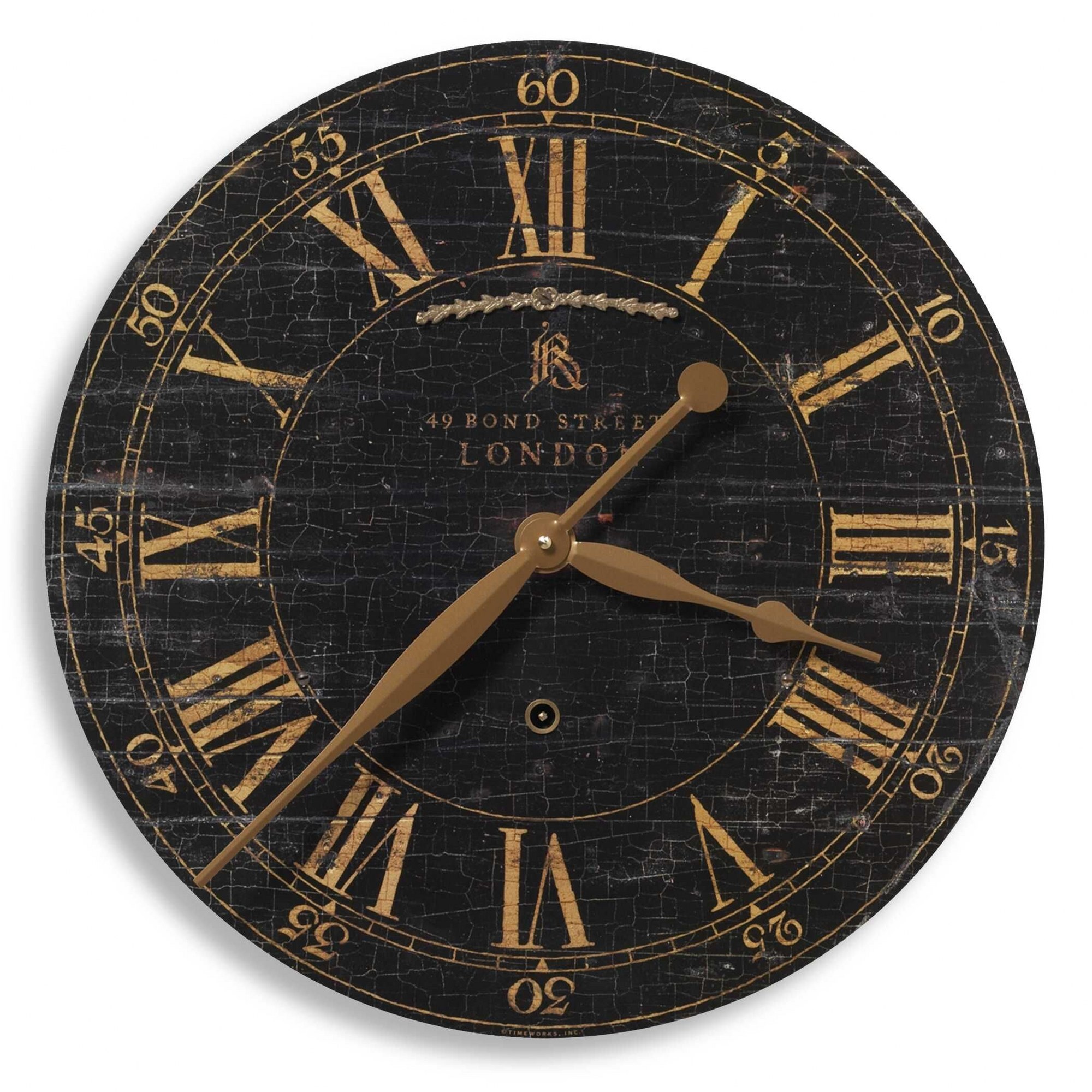 Uttermost 06029 Bond Street - 18 inch Wall Clock - 18 inches wide by 2 inches