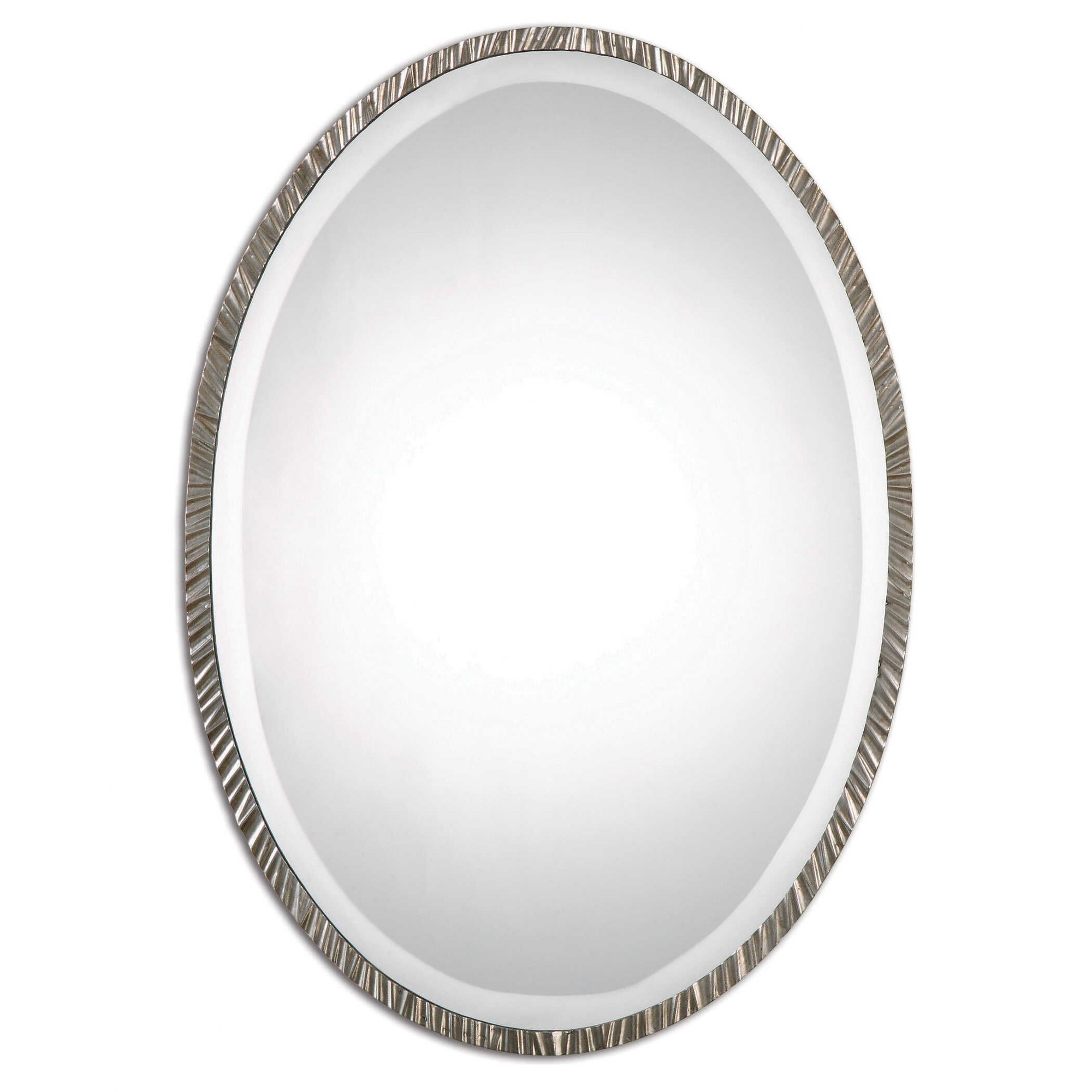 Uttermost 12924 Annadel - 28 inch Oval Wall Mirror - 20 inches wide by 1 inches