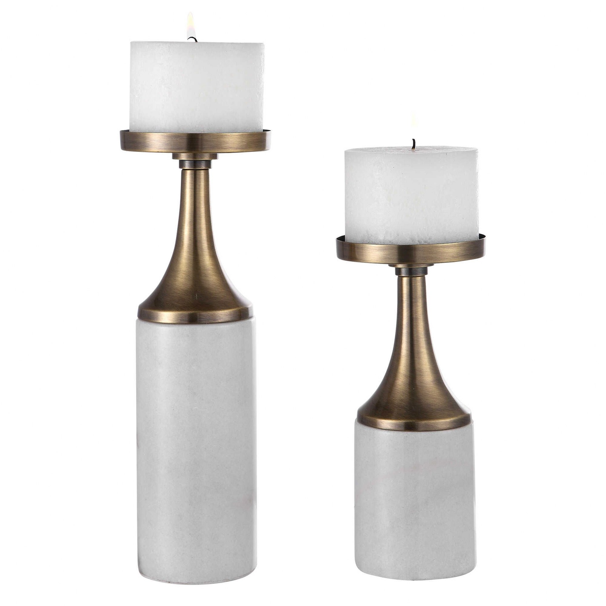 Uttermost 17546 Castiel - 13 inch Candleholders (Set of 2)