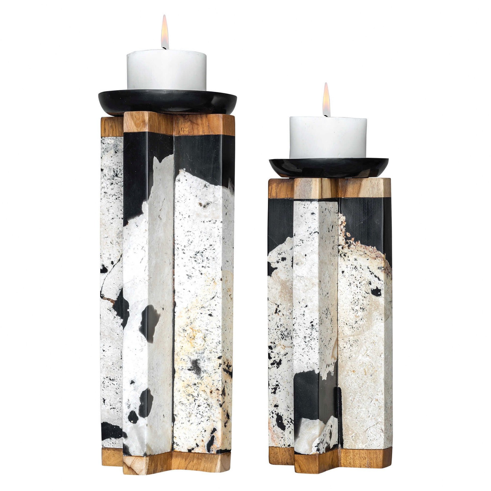Uttermost 17746 Illini - 15.5 inch Candle Holders (Set of 2)