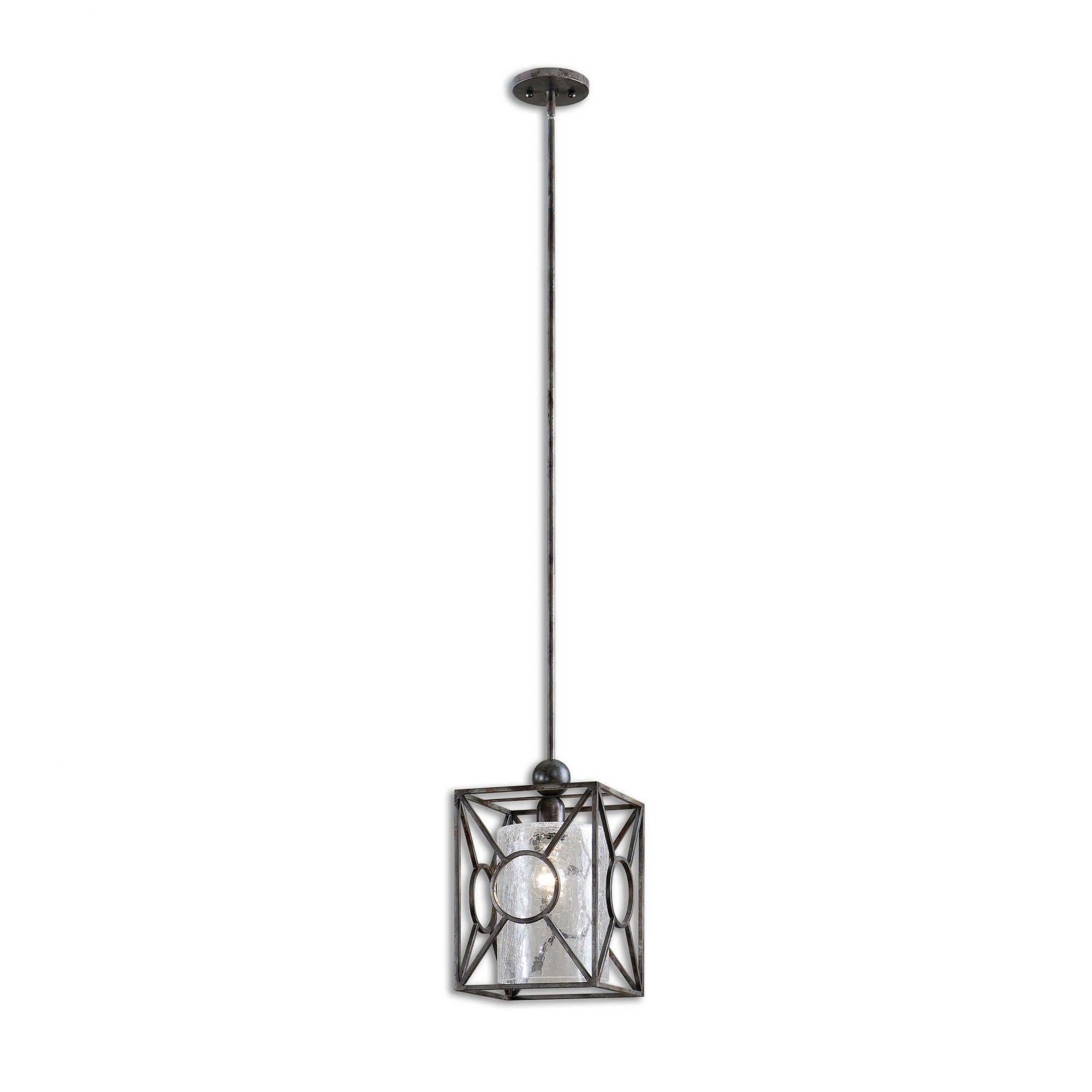 Uttermost 21978 Arbela Mini Pendant 1 Light - 9 inches wide by 9 inches deep